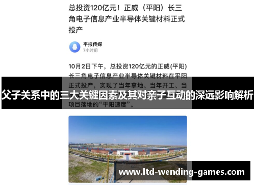 父子关系中的三大关键因素及其对亲子互动的深远影响解析